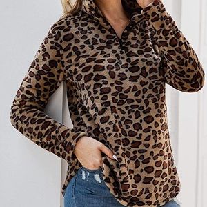 Cozy animal print fleece winter